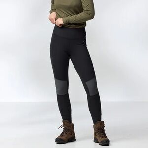 FJALLRAVEN Abisko Trekking Pro Tight Dark Gray Women's Leggings Medium